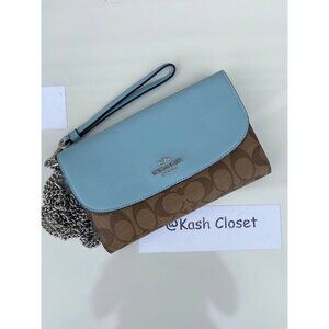 Coach crossbody gemma women's clutch purse coach signature